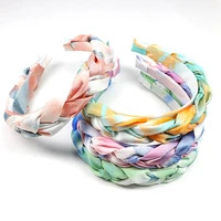 new sweet tie dye braided candy color headbands for women girls hairbands hair hoops for women girls ladies hair accessories