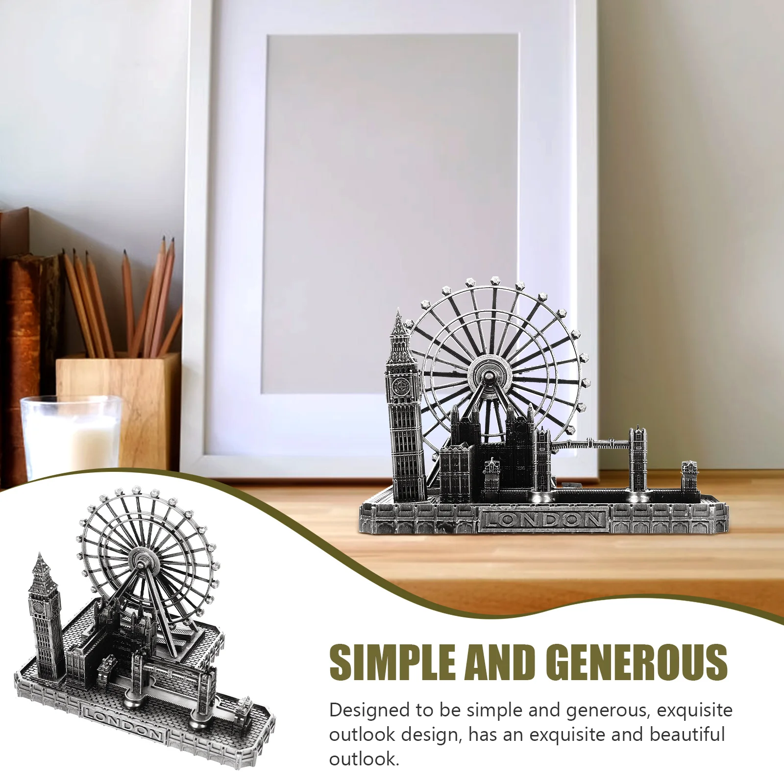 Парижский декор металлические лондонские украшения цифровые часы стиль ремесло