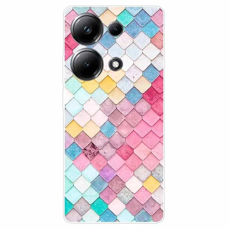 Чехол для телефона Redmi Note 13 Pro 4G прозрачный мягкий силиконовый чехол из ТПУ Xiaomi 13Pro