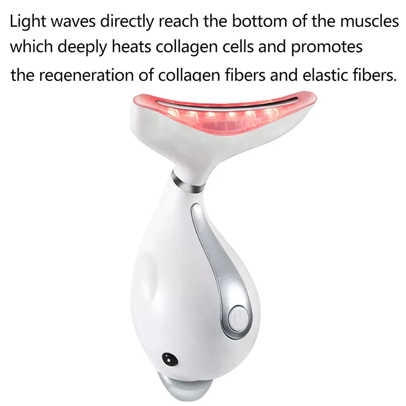 Светодиодный фотонный терапевтический массажер для лица и шеи аппарат удаления