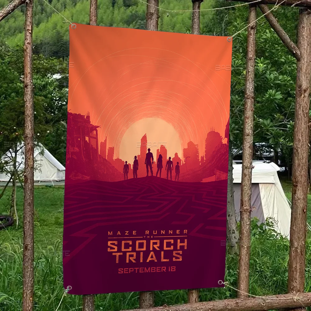 Флаги в стиле ретро mazy R-Runner разные варианты декоративный баннер для салона