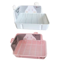 small animal litter tray rabbit corner litter pan potty trainer for drop shipping