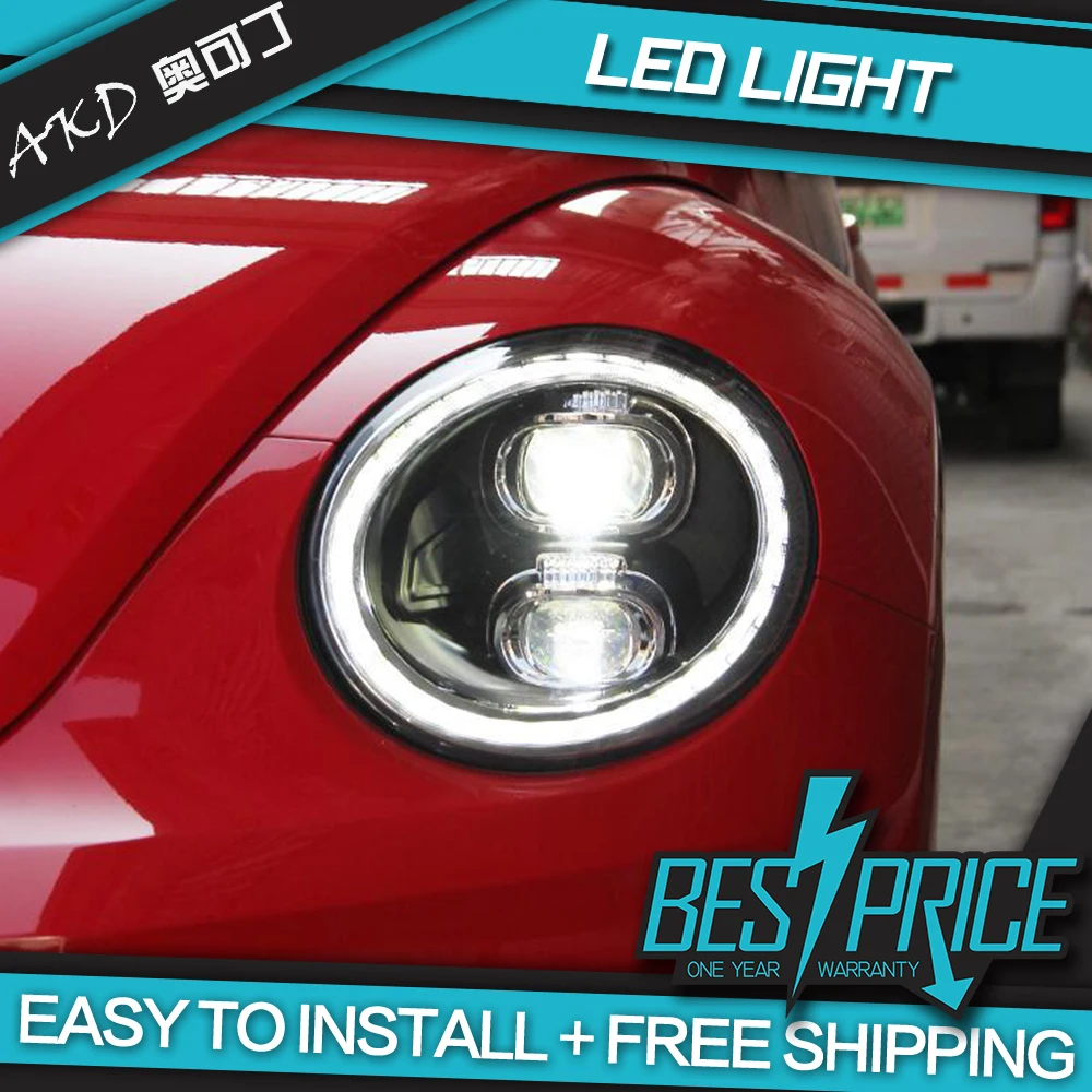 

AKD Car Styling for Beetle Headlights 2013-2020 Beetle LED Headlight DRL Head Lamp LED Projector Lens High Low Beam Accessories