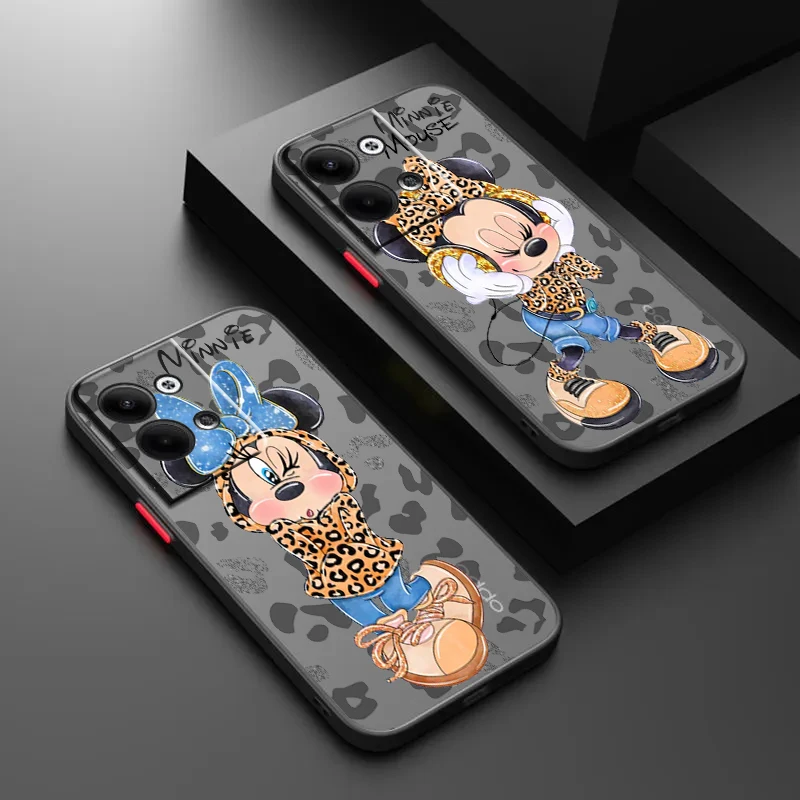 

Fashion Minnie Mouse For OPPO Realme GT Neo Q5 Q3S Q3T Master 8 7 6 Lite Pro Frosted Translucent Hard Phone Case Coque Capa