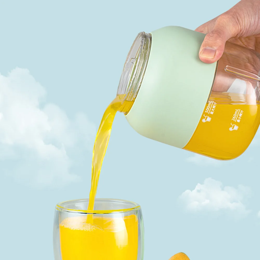 

Портативная фотоэлектрическая оранжевая Соковыжималка 500 мл с зарядкой от USB, герметичная соковыжималка из нержавеющей стали с 304 лезвиями для офиса/дома/путешествий