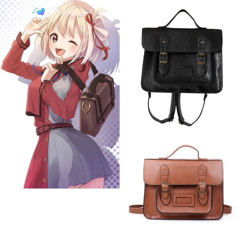 

Anime Lycoris Recoil Messenger Backpack Bags Chisato Nishikigi Inoue Takina Cosplay JK Uniform Handbags Shoulder Crossbody Bag