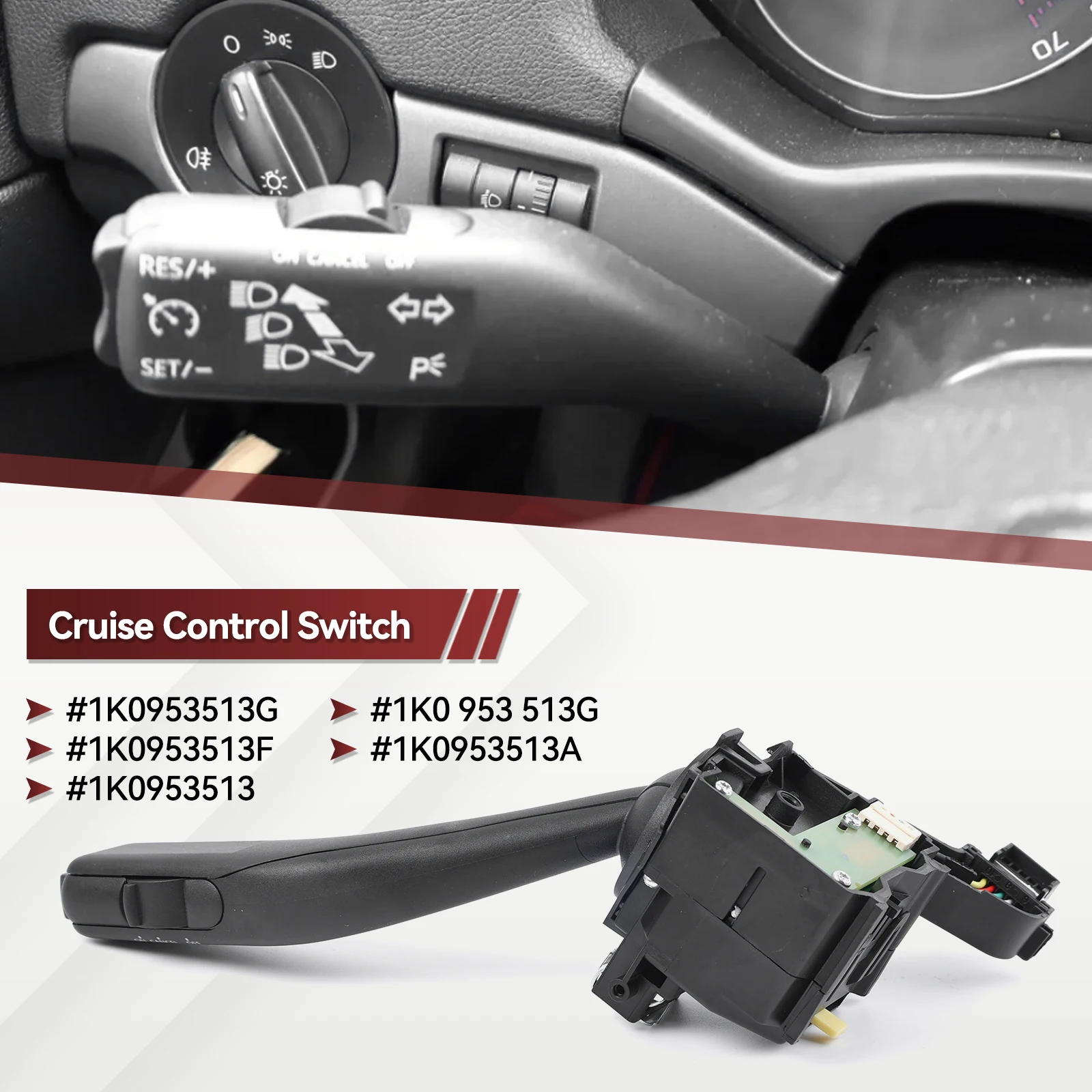 Переключатель круиз-контроля указателя поворота с CANCEL для VW Golf 5 6 GTI Jetta MK5 Tiguan 5N Skoda