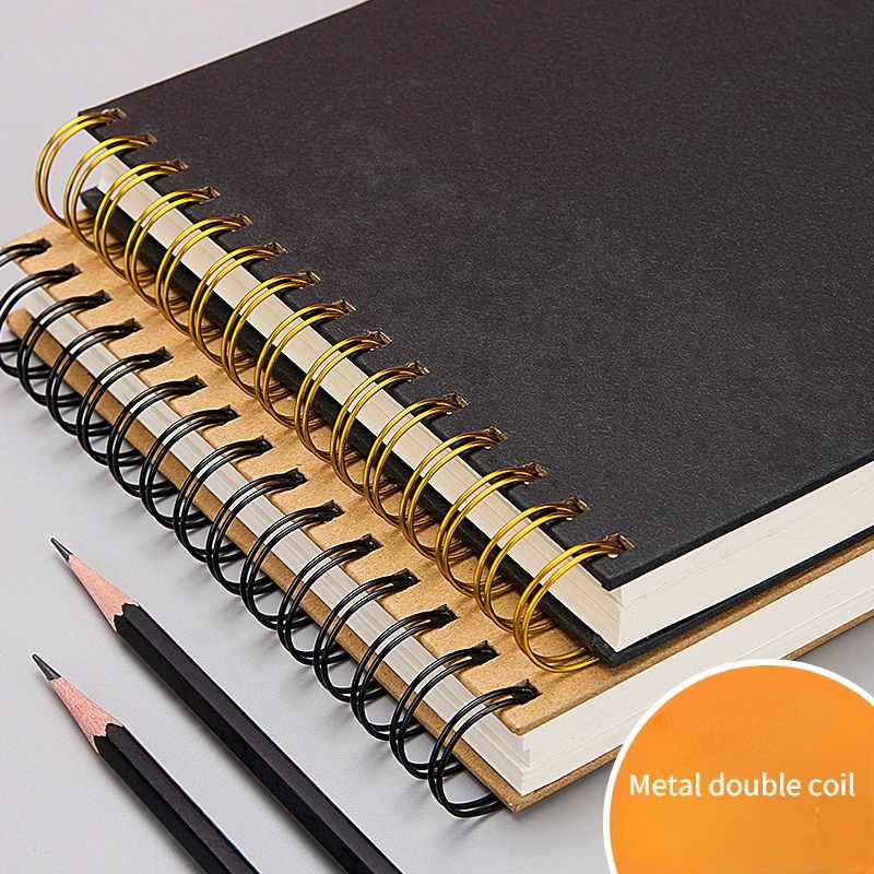 Cena Kwadratowy Sketchbook Twarda Osłona Cewki Graffiti Art Studenci Wychodzą Ręcznie Malowany Pusty Papier 160g Zagęszczony Album Treningowy 19x19cm