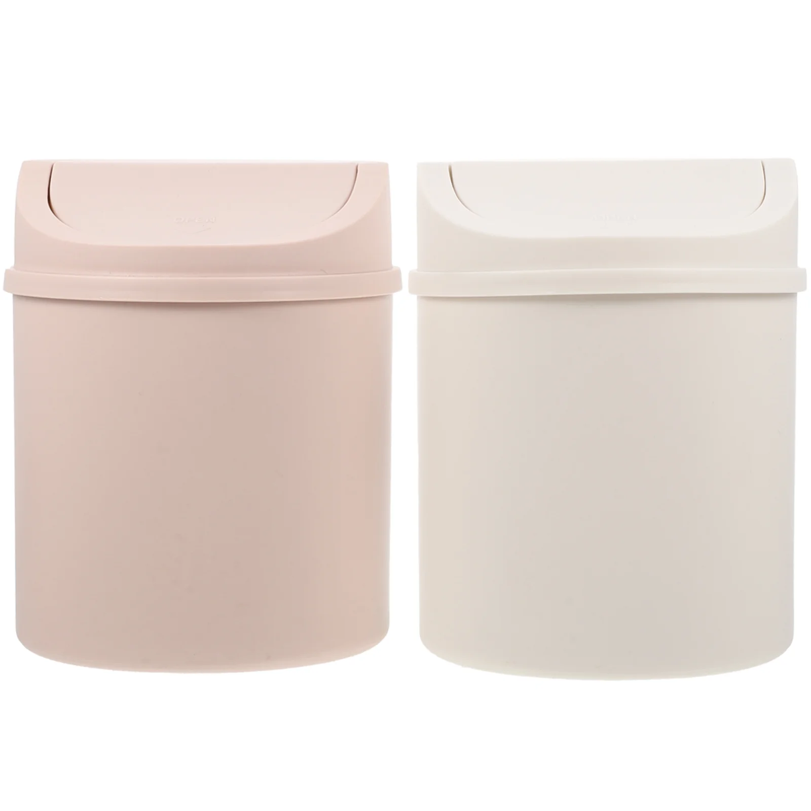 

2Pcs Desk Trash Bin Bin Bedroom Kawaii Home Garbage Bins for Table Living Room Home