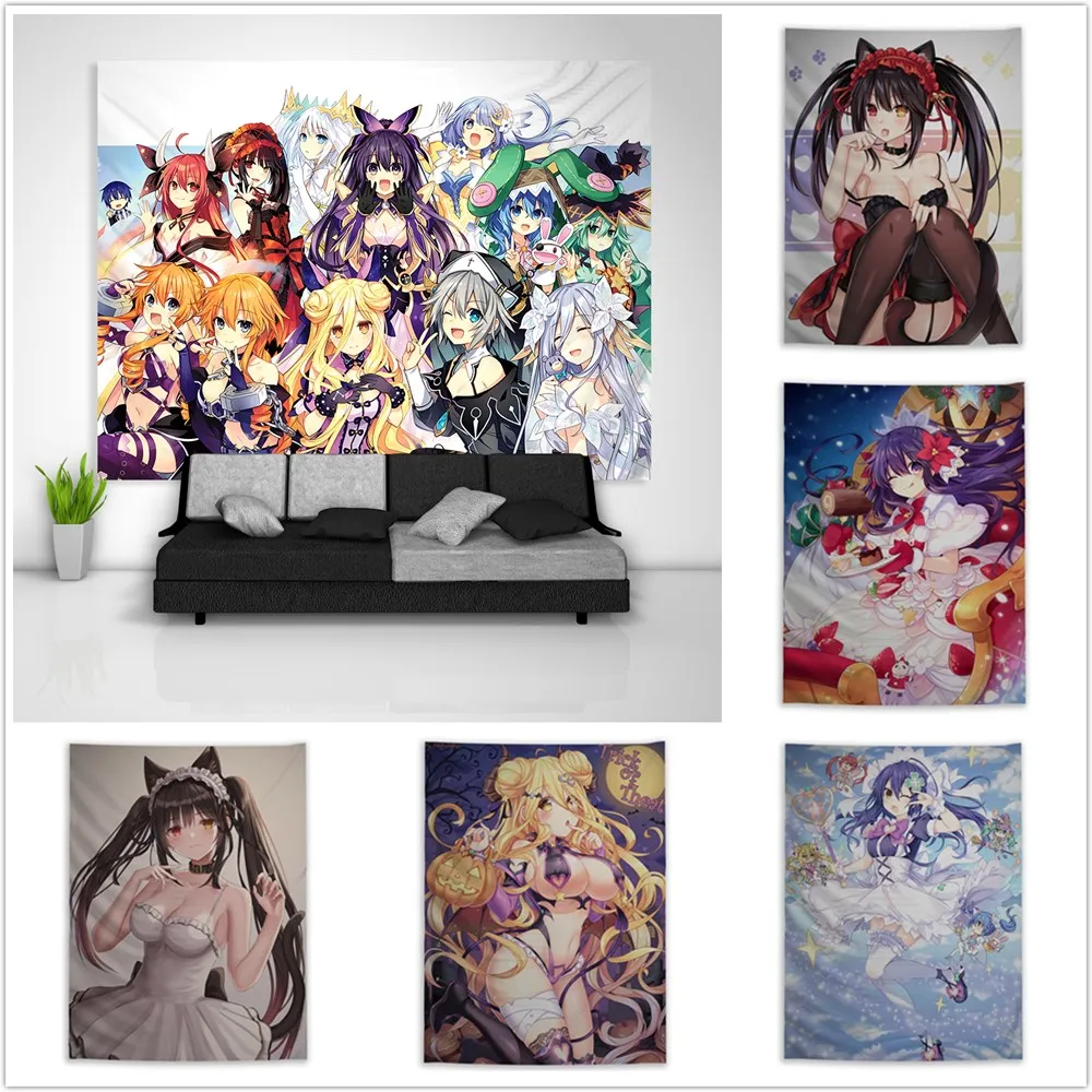 Гобелен токисаки Куруми художественный настенный декоративный плакат на диван