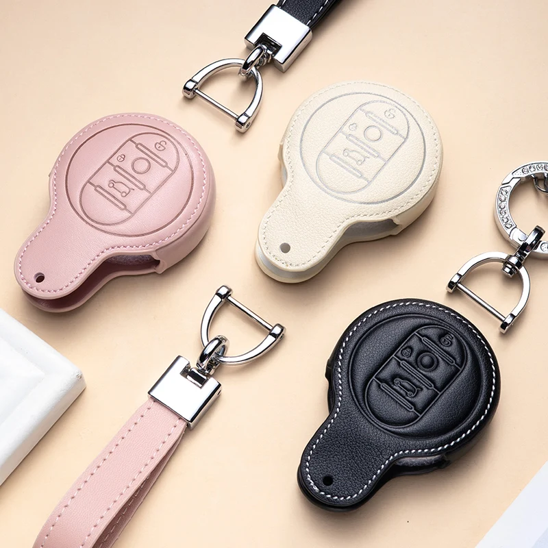 Car Key Case Keychain Holder Smart Remote Cover Lovely Replace Shell Fobs Protector For BMW Mini Cooper F54 F55 F56 F57 F60