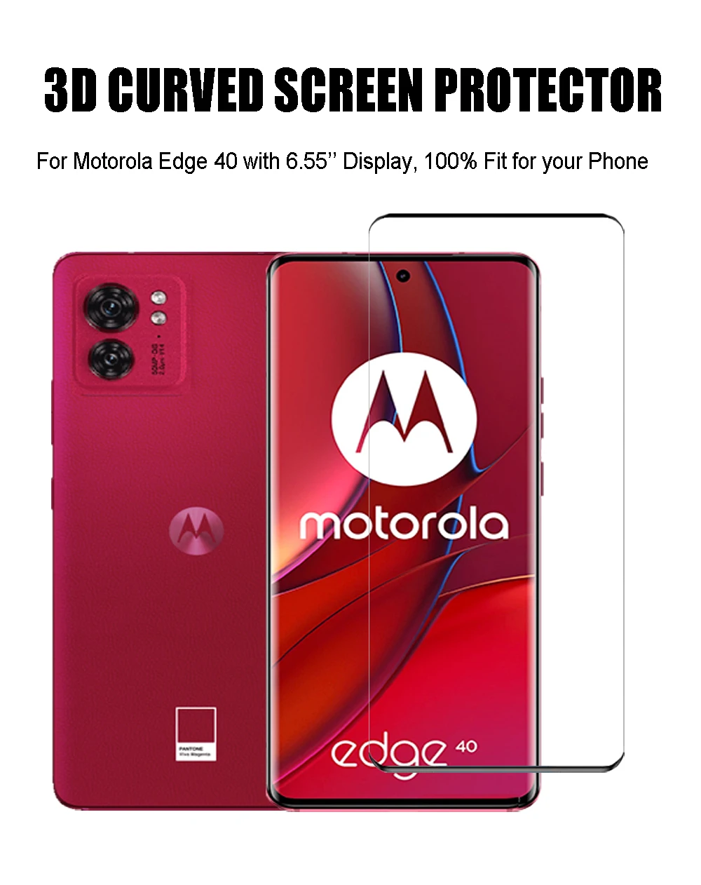Защитное стекло закаленное для Motorola Edge 40 Pro 30 Fusion Ultra