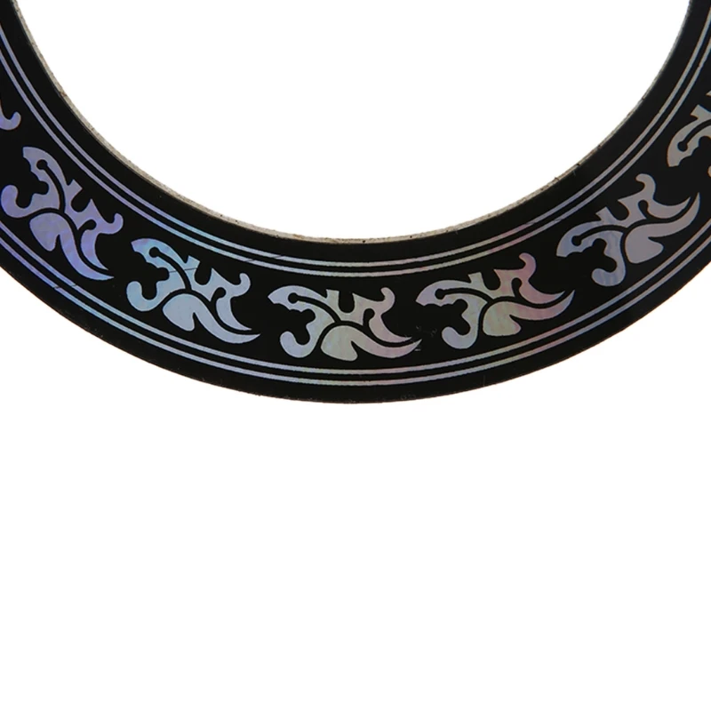 

Hard PVC Circle Sound Hole Rosette Inlay for 38 39 inch Acoustic Guitars Decal R66E