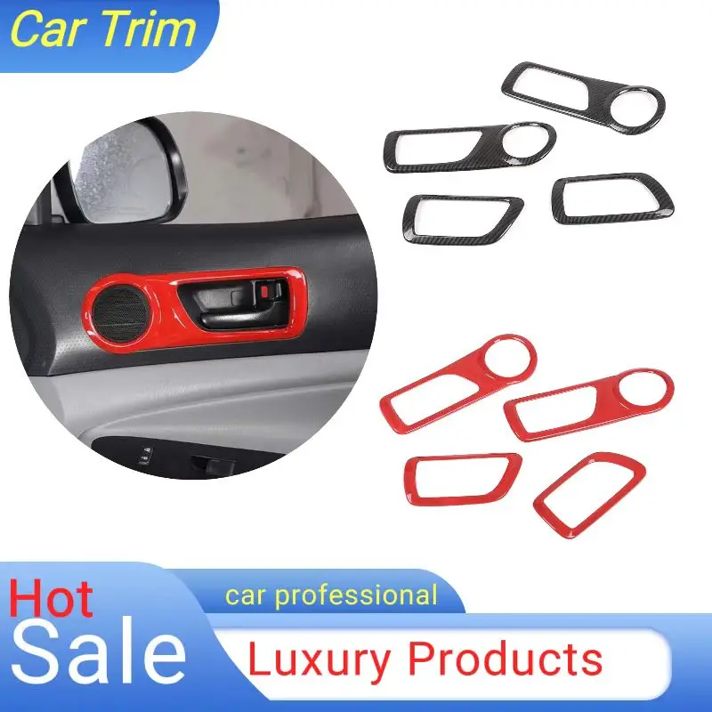 

ABS Carbon Fiber Modification Inner Door Grab Handle Frame Trim Cover Interior Decorate Molding Kits For Toyota Tacoma 2011-2015