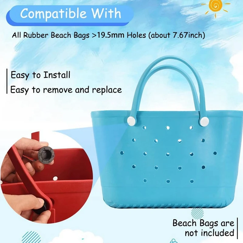 12 комплектов аксессуары для пляжа сумка-тоут ручки ремешки большие резиновые