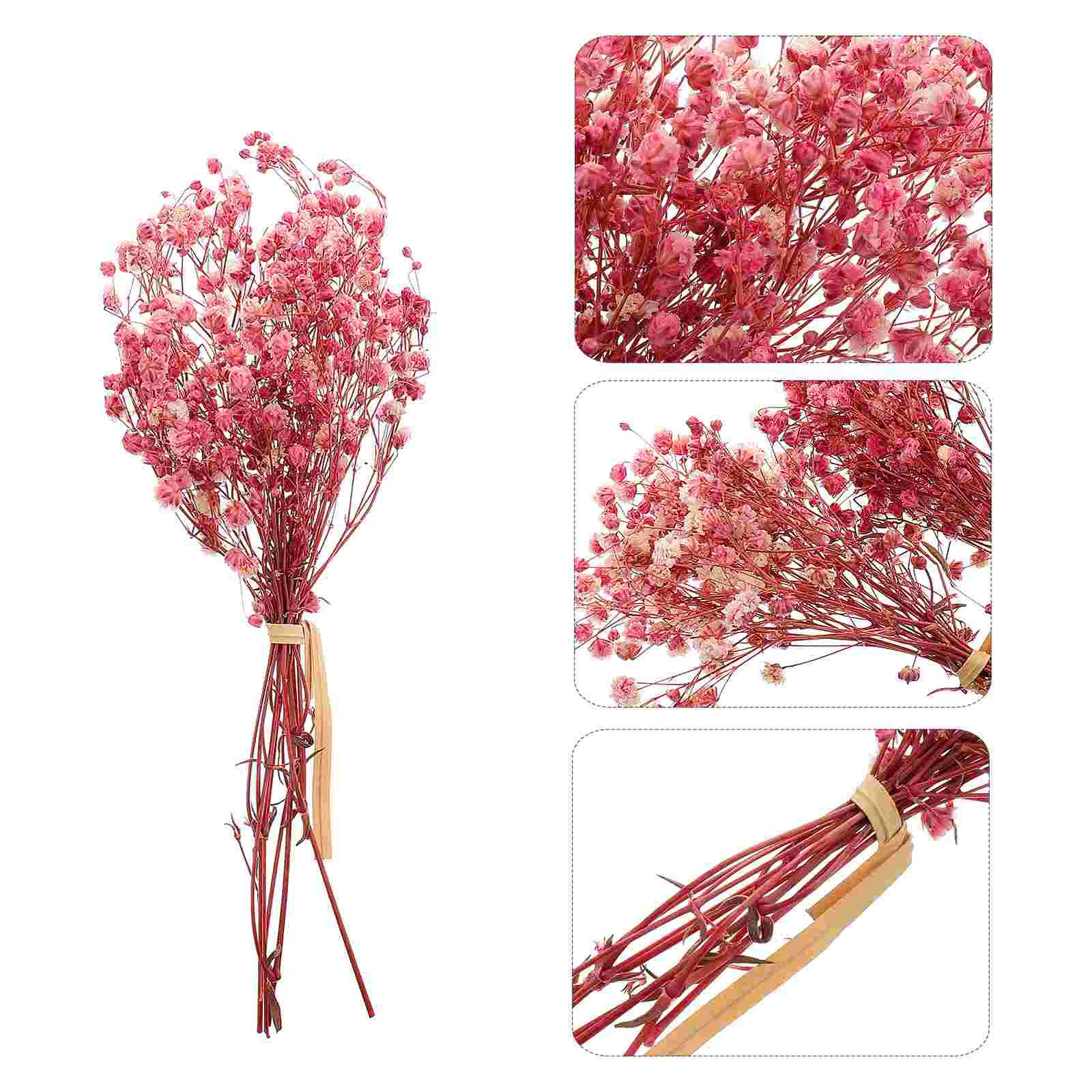 

3 Bunches Breath Dried Flowers Natural Dry Flowers Gypsophila Bouquet Picks Stems Rustic Flower Bundles Floral Arrangements