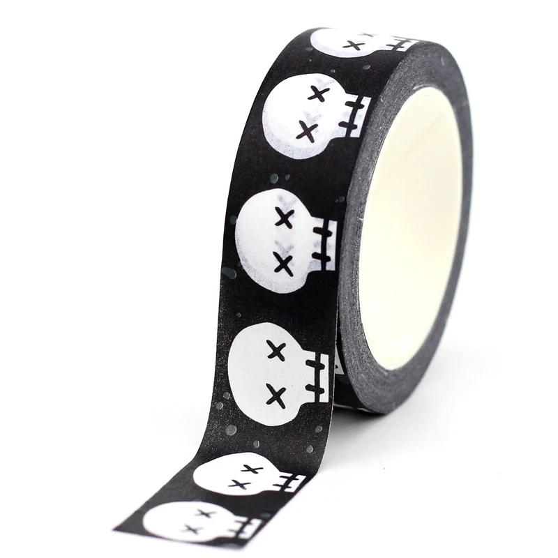 

Декоративная лента GREATHOPE WASHI TAPE с черепами 10 м