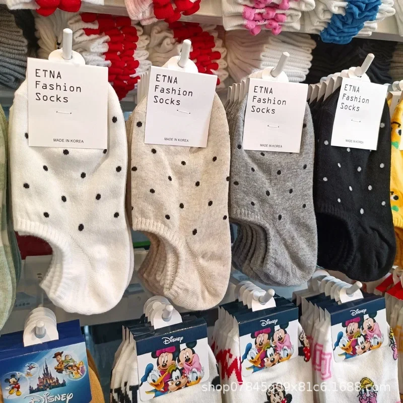 ETNA полосатые корейские носки в стиле Simpleins женские весенне-летние хлопковые