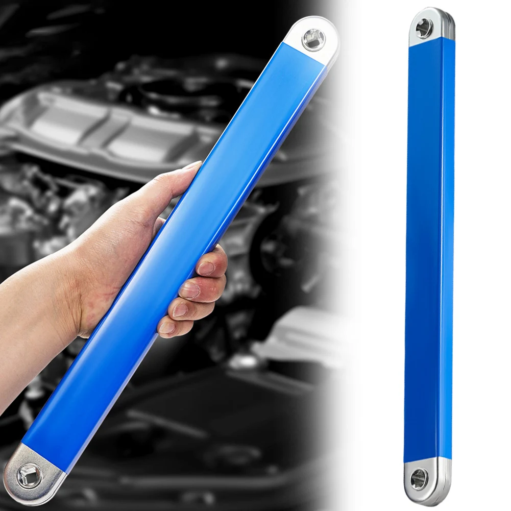 39cm Ratchet Extension Wrench with 4 Adapters Dual-purpose Multifunctional Automotive Hand Tool Supplies