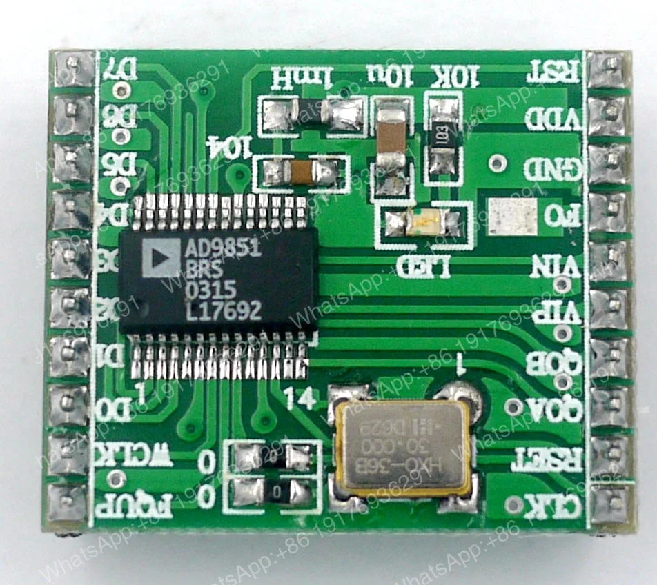 Фото Модуль DDS AD9851, модуль DDS, источник сигнала DDS, цифровой прямой синтезатор №1