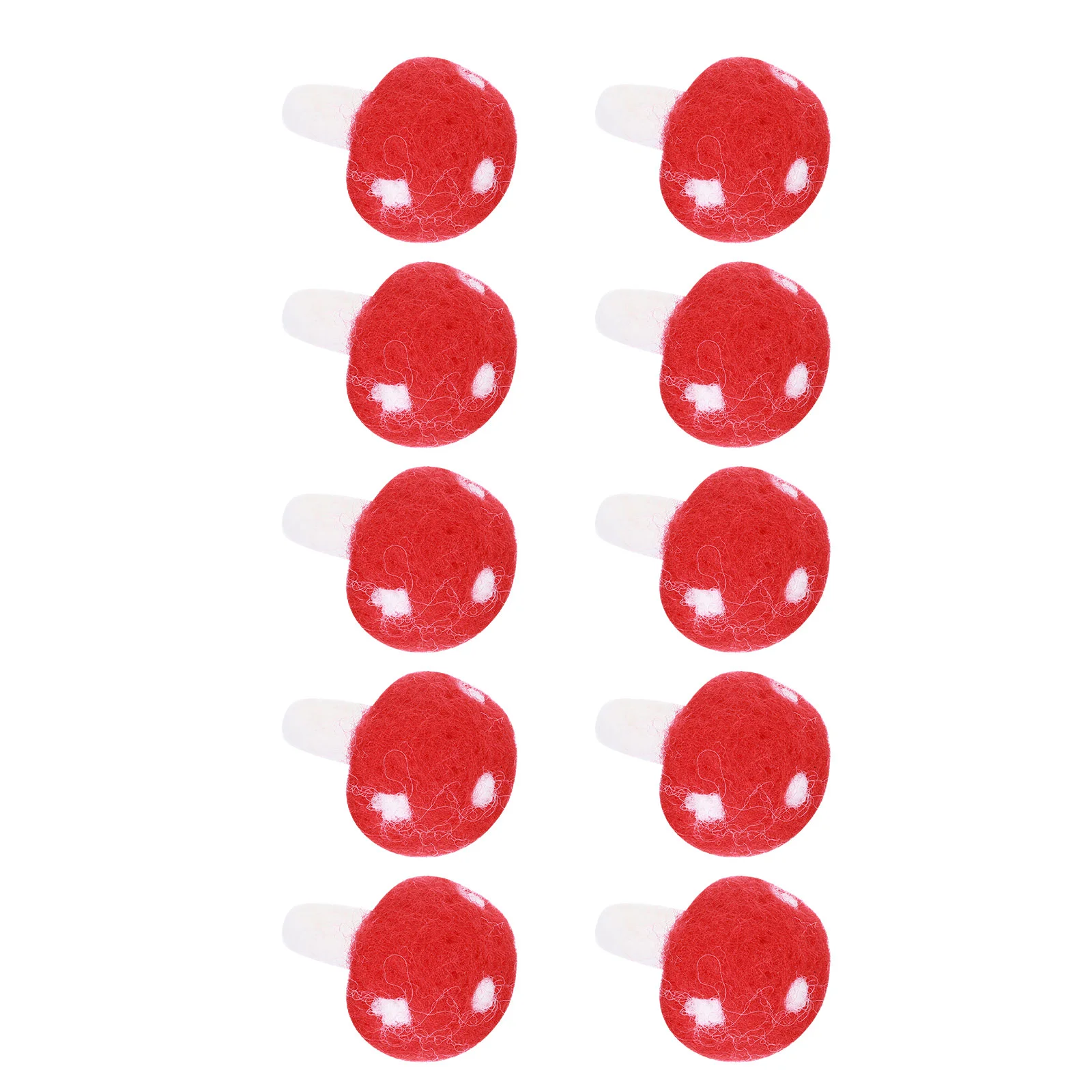 

10Pcs Mushroom Felt Ornaments Felted Wool Garland Mushroom Decor Mushroom Ornaments Tiny Mushrooms Felt Mushroom Charms