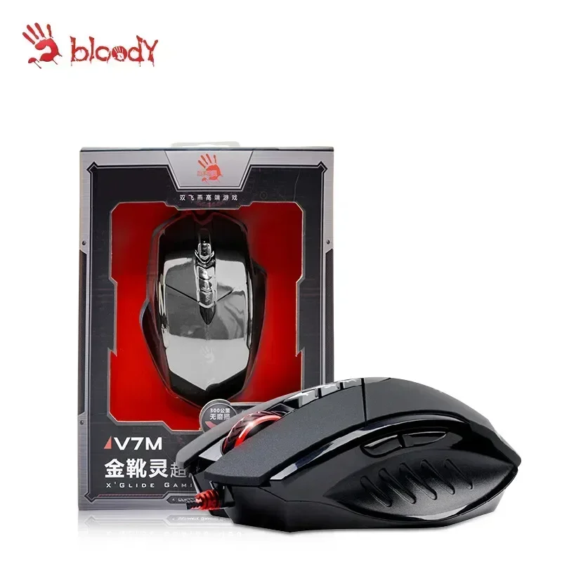 A4tech Bloody V7M Мышь для киберспорта RGB Эргономичный дизайн Легкий ПК с низкой