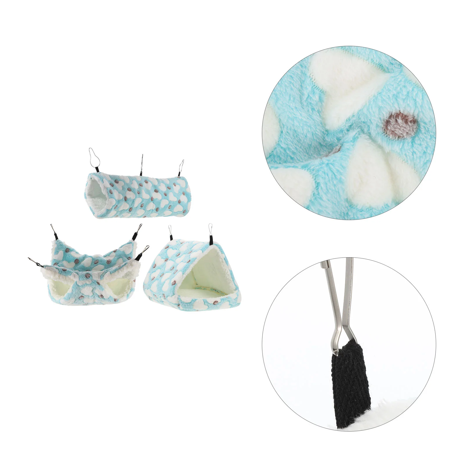 

Bed Hamster Tunnel Hammock Pet Plush Cage Hideout Hanging Rat Warm Winter Swing Guinea Animal Glider Sugar Chinchilla Hedgehog