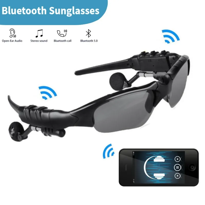 

Умные Беспроводные Солнцезащитные очки Bluetooth, умные очки, гарнитура для улицы в автомобиле, спортивные наушники, звонки, музыка, анти-синие о...