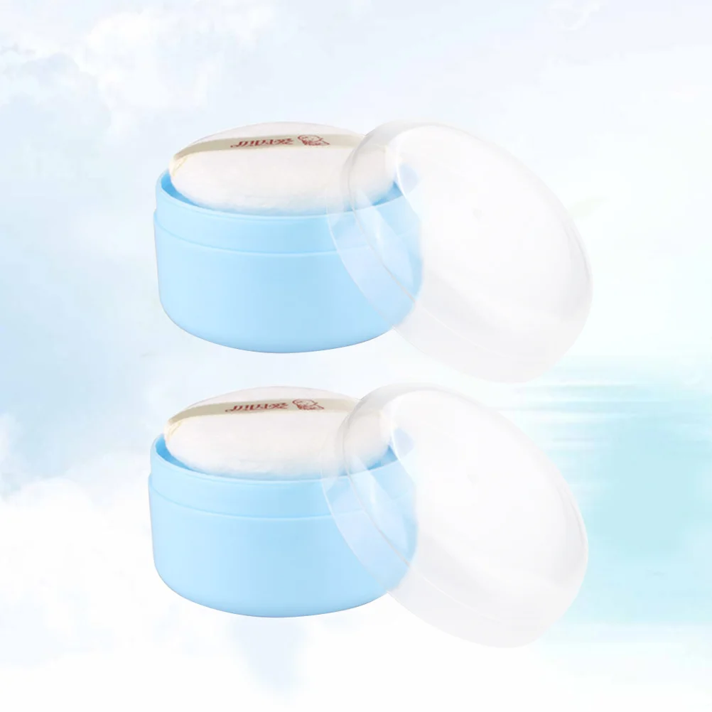 

Powder Puff Container Talcum Body Baby After Bottle Bath Caseboxvillus Holder Loose Sponge Puffsand Foundation Makeup Dusting