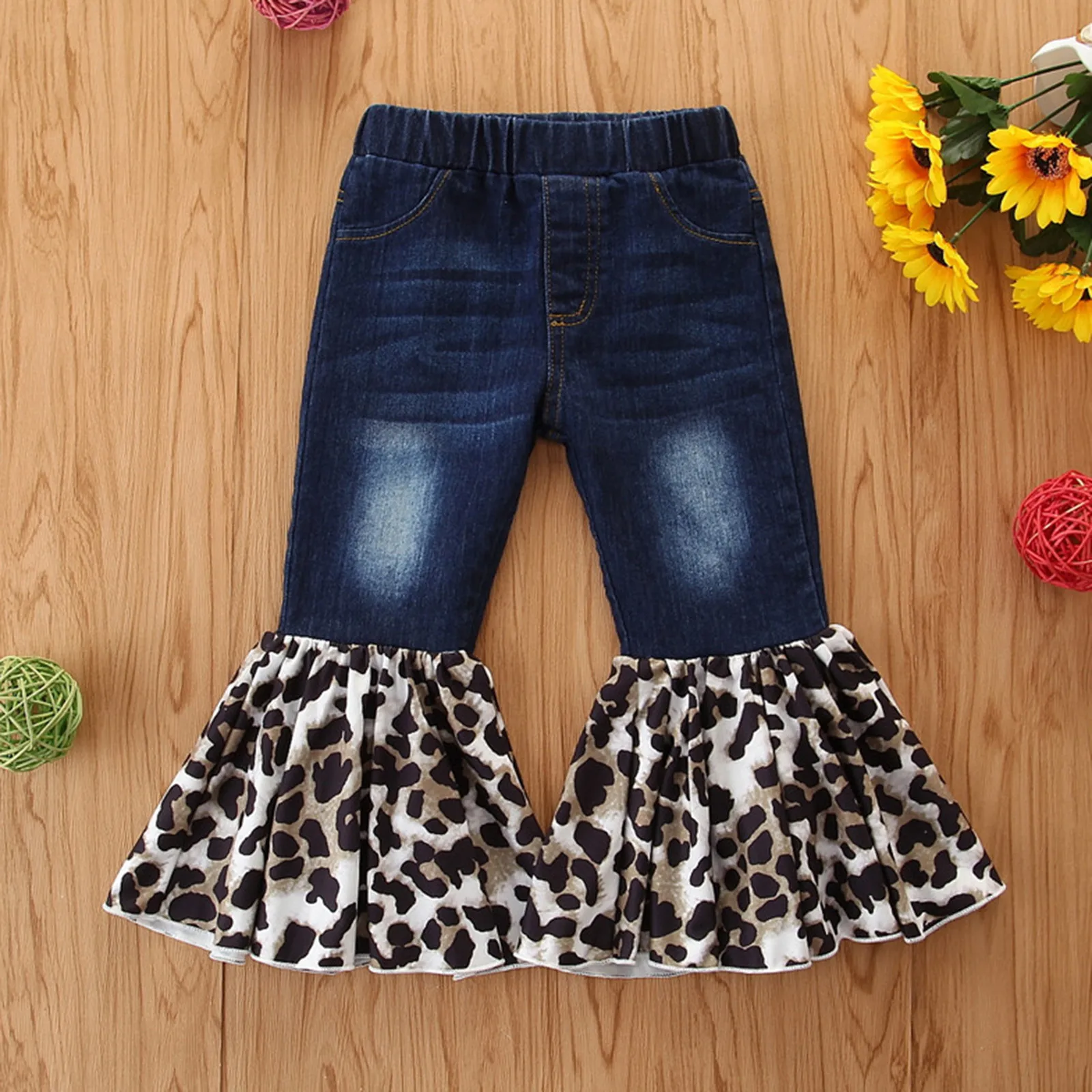 

Dark Blue Pants for Girls Children Toddler Trousers Baby Pants Tassel Clothes Kids Girls Pants Jeans Denim Girl Outfit