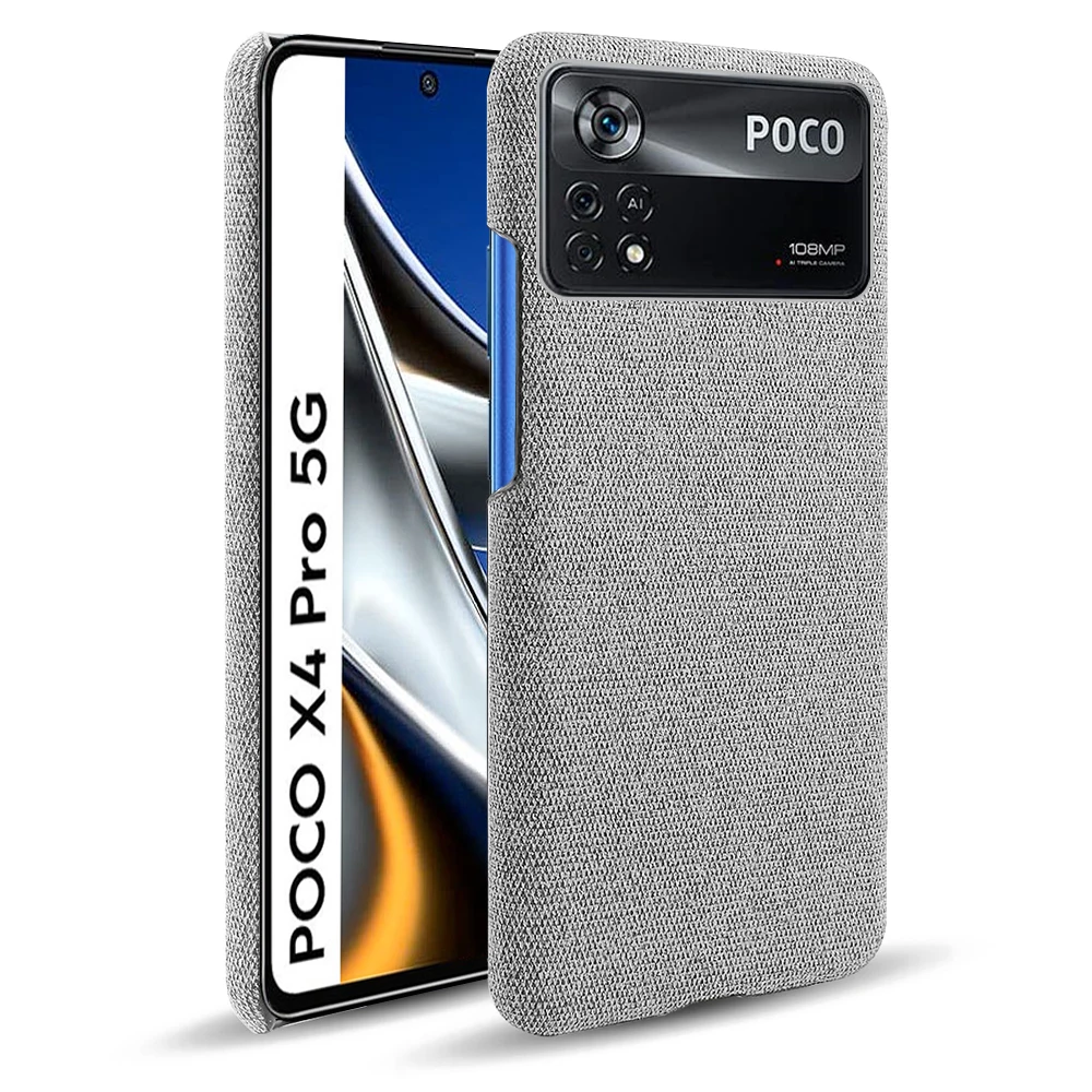 

PocoX4 Pro For Poco X4 Pro 5G Case For Poco X4 Pro M4Pro Slim Soft-Touch Fabric + Hard PC Cover For Poco X4 M3 M4Pro 4G F3 F2 X3