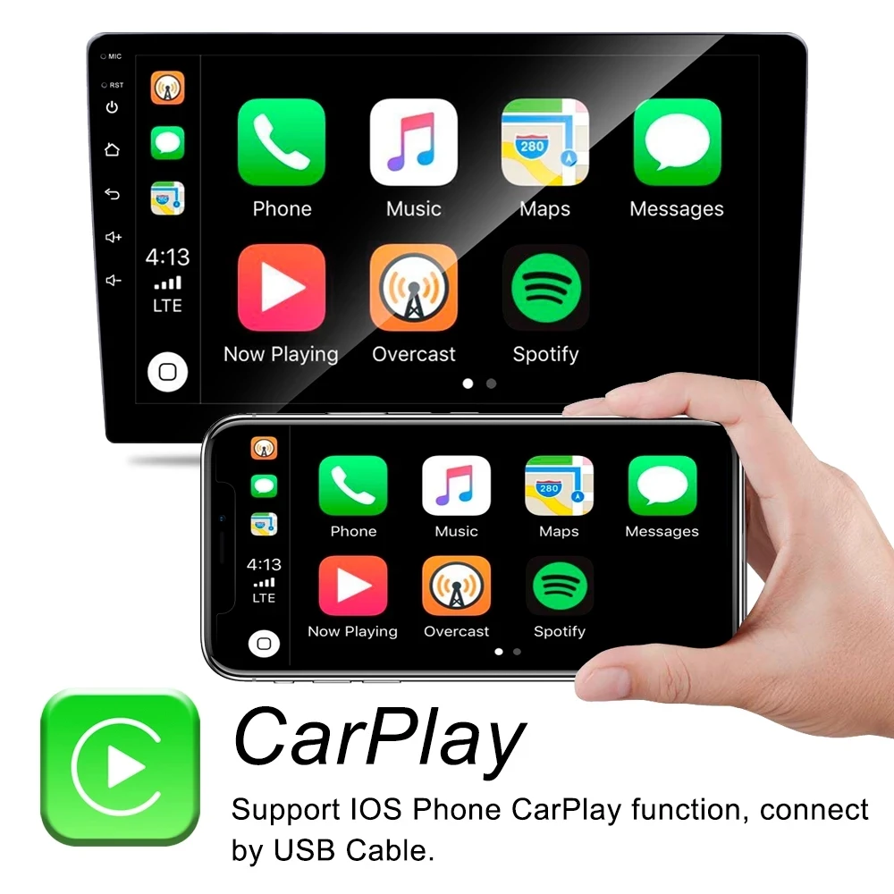 

9Inch 2Din Car Stereo Radio GPS Multimedia Video Player With Carplay For IPhone For Universal/VW/Toyota/Nissan EQ Mic Auto MP5