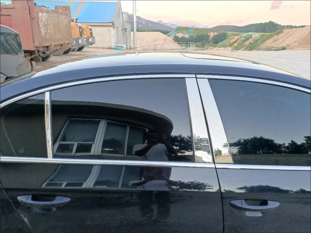 Фото Накладки на стойки окон для Volkswagen Passat B6 (2006-2011), 6 шт./компл. №4