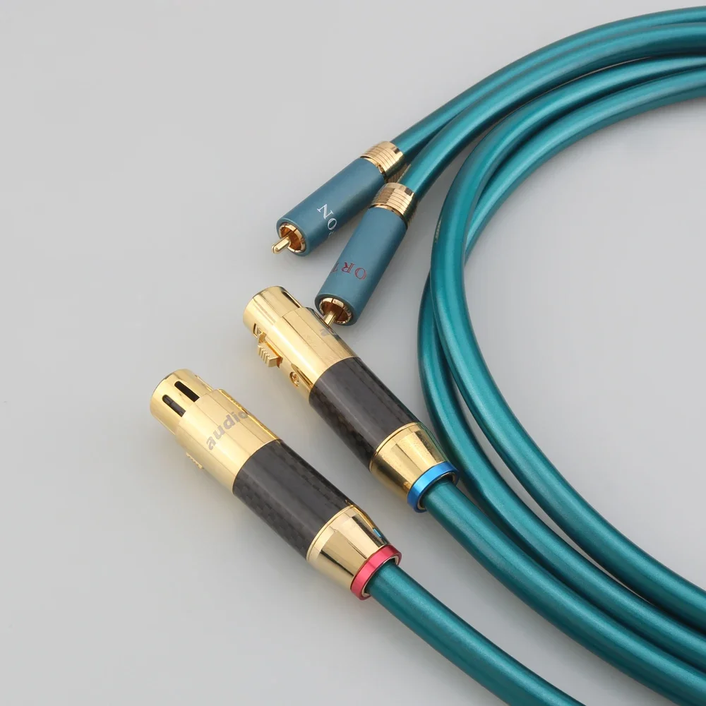 Пара Ortofon HiFi XLR мама на RCA папа Кабель высокой чистоты OCC Hifi 2 Rca кабеля Xlr