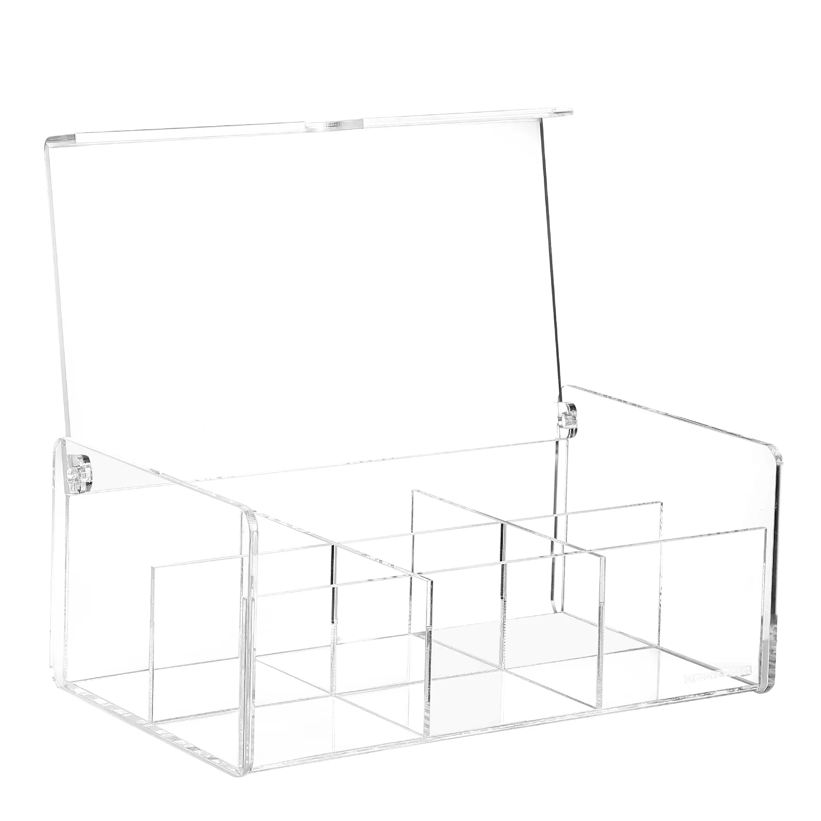

Teastorage Organizer Holder Box Acrylicbags Bin Container Coffee Containers Compartments Case Organiser Sugarbeverage Room