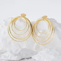 metal openwork moon star drop earrings for women simple light luxury pin pearl earrings ladies birthday gift jewelry ear pendant