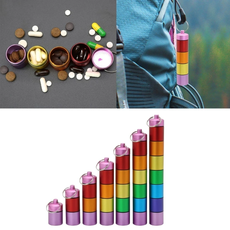 

Waterproof Pills Box Outdoor Camp Mini Sealed Container Can Drop Shipping
