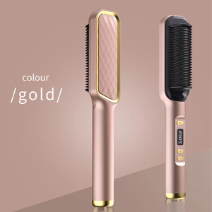 Straightening Brush Multifunctional Straight Hair Electric Hot Comb Straightener Comb Negative Ion A