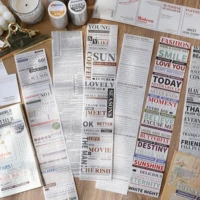 7 5cmx3m english newspaper series washi tape diy decorative scrapbooking accessories planner hand made masking tape