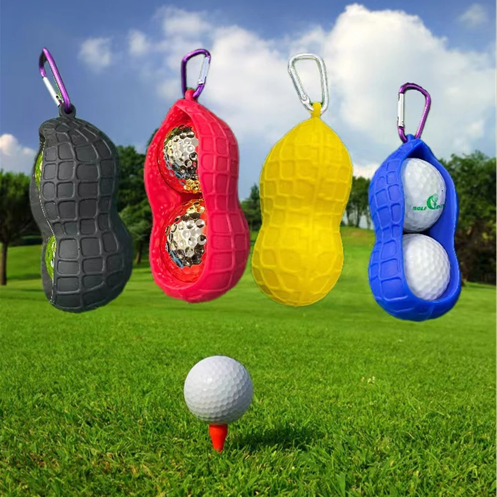 

Keychain Easy To Carry Black Golf Supplies Pendant Wear-resistant And Durable Red Golf Accessories Golf Ball Cover More Capacity