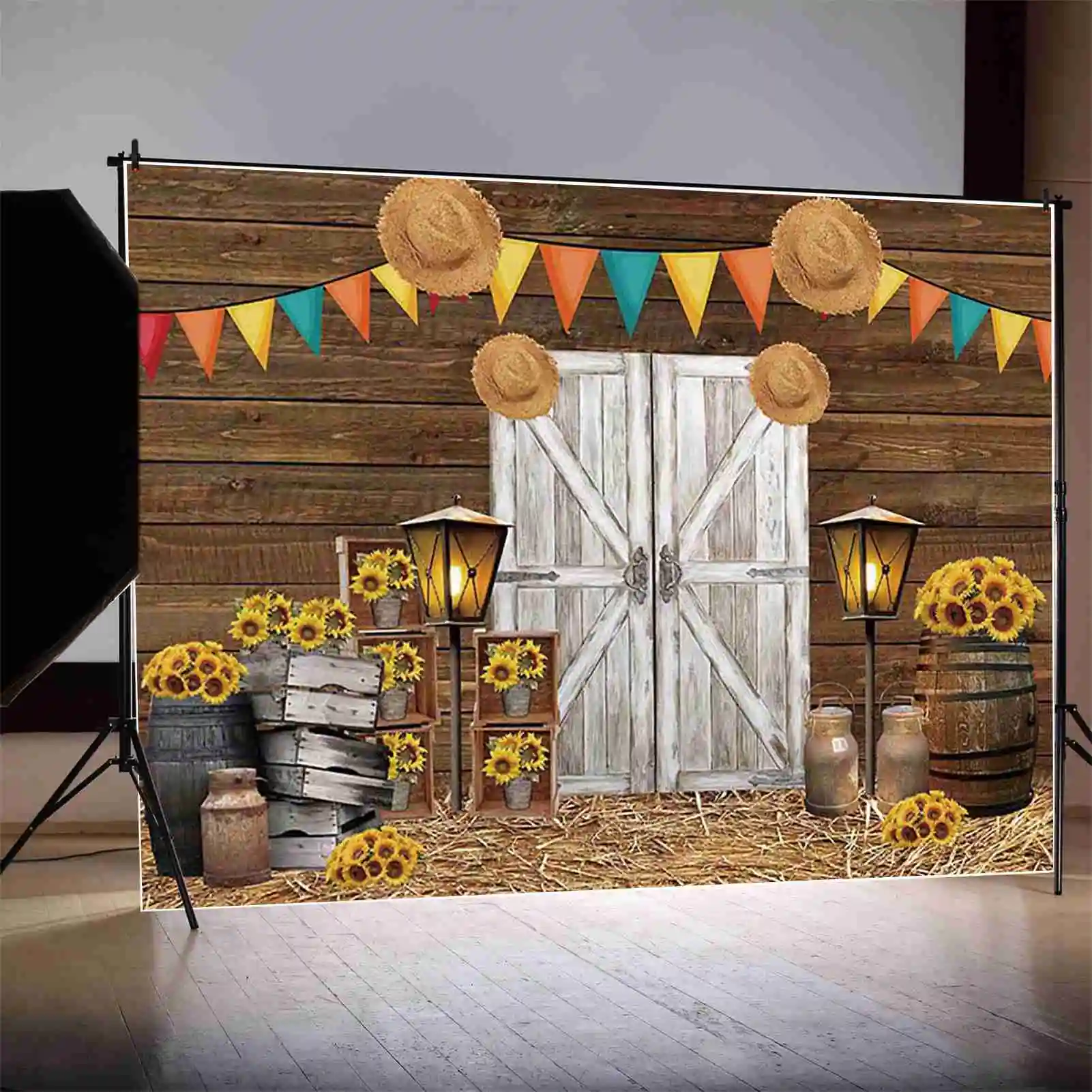 MOON.QG Happy Birthday Background Photography Beach Castle Seaweed Photozone Backdrop Children Studio Photocall Accessories