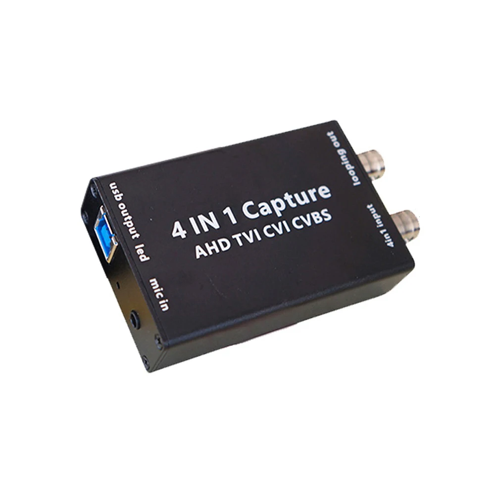 AHD TVI CVI CVBS вход и USB выход к компьютеру Plug and Play 4-в-1 Карта видеозахвата AHD-USB |
