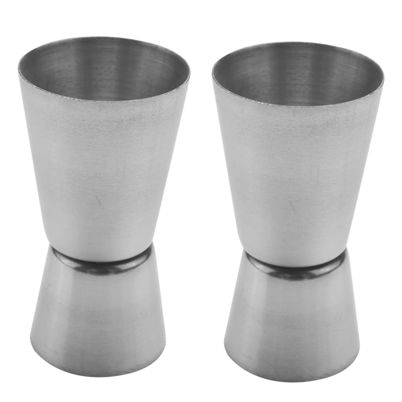 

2X Double Cup Dispenser Stainless Steel For Measure Alcohol Cocktail Bar Bistro 40 / 20Cc