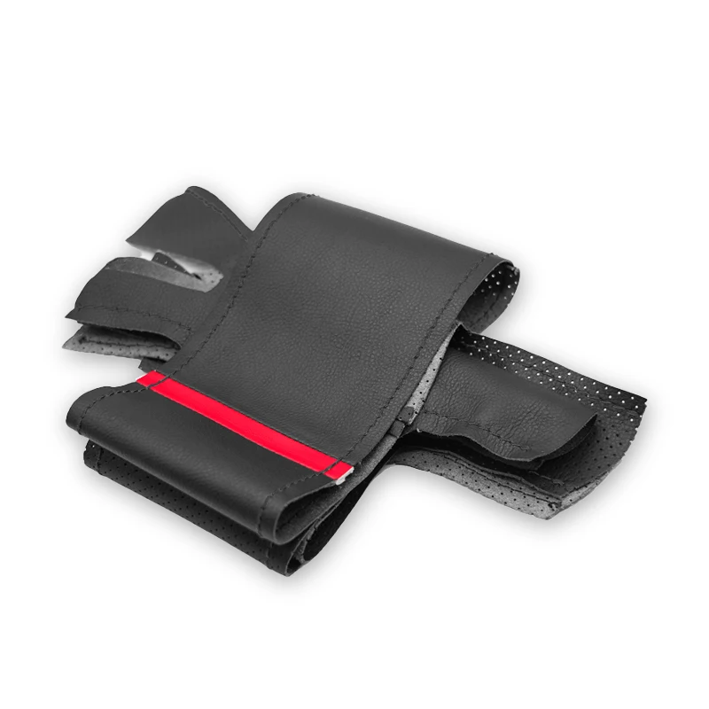 

Прошитая вручную Перфорированная кожаная обложка рулевого колеса для старой Mazda 3 Axela Mazda5 Mazda6 Atenza 2004-2008 MPV