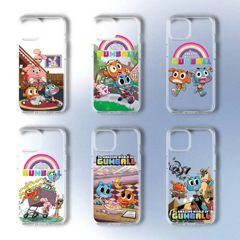 

The Amazing W-World of G-Gumballs Phone Case For Samsung GalaxyS20 S21 S30 FE Lite Plus A21 A51S Note20 Transparent Shell