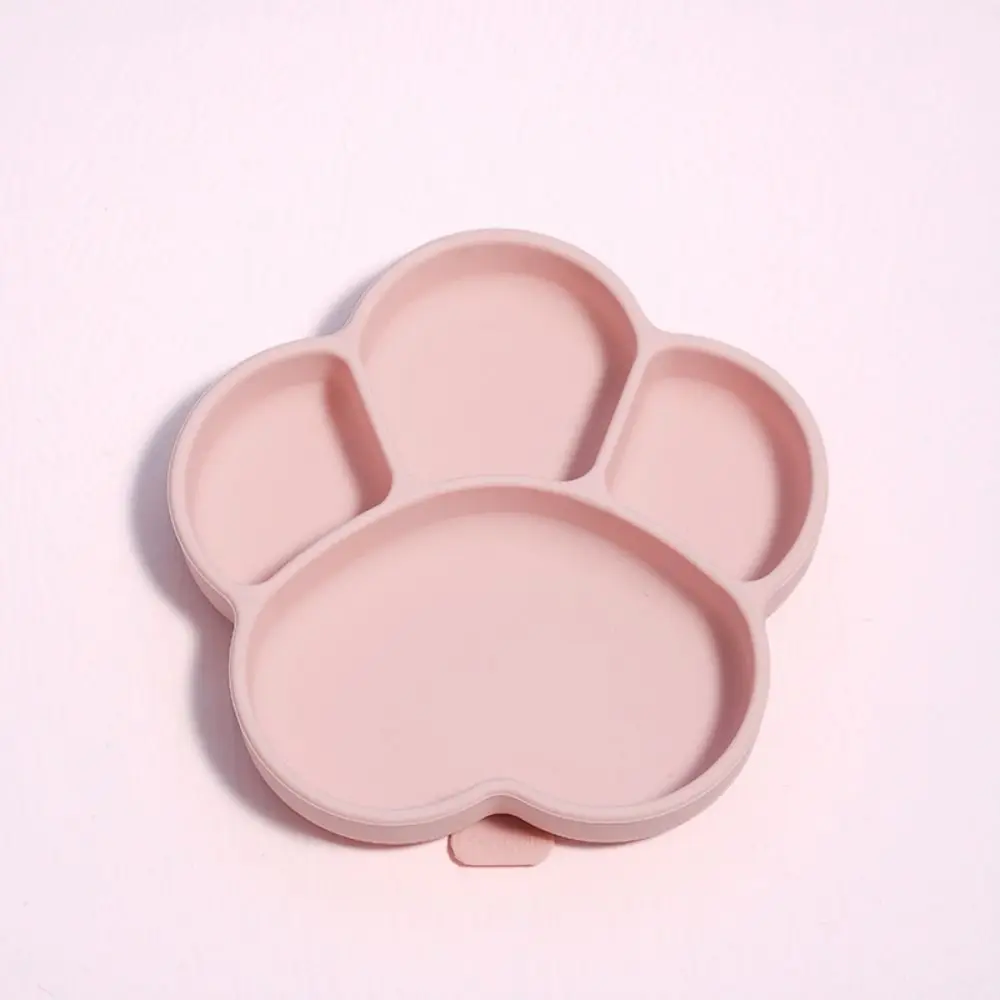 Набор силиконовой посуды кошачий коготь противоскользящая разделенная