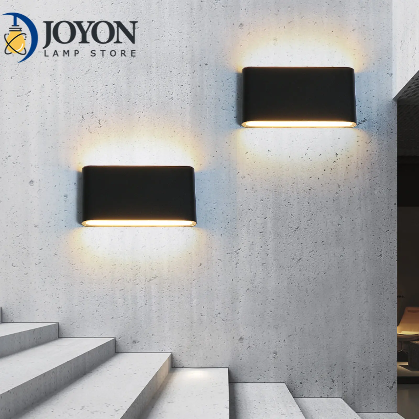 

Outdoor Waterproof Wall Lamp IP65 6W/12W LED Wall Light Indoor Decoration Lighting Bedroom Corridor Porch Garden Lamp Aluminum