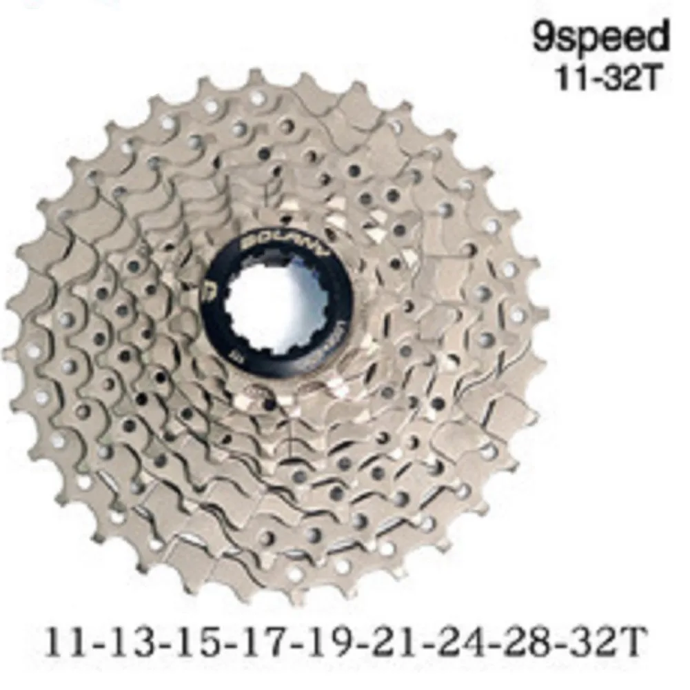 

High Quality New Freewheel 9 Speed Replacement Mountain Bike Nickel-plated Sprocket Wear Resistance 1pc Cassette