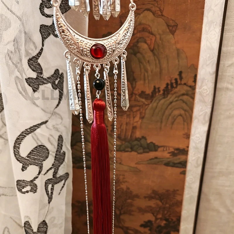Фото Аксессуар для сцены Heaven Offices Blessing Hua Cheng Cosplay E-Ming Streamer Headwear The Saber E'Ming Huacheng №2