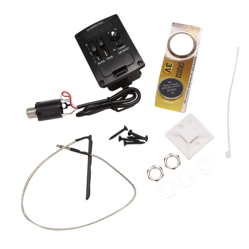 

Лидер продаж 3c-практичный звукосниматель для гитары, регулировка громкости 2-полосный предусилитель для гитары, новички для укулеле, профес...